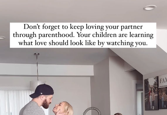 Caitlin Fladager and her husband in an Instagram video